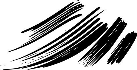 Brush stroke design element.