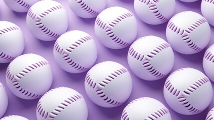 Background with baseball in Lavender color
