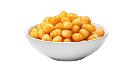 Cheese Potato Puff Snack png / transparent