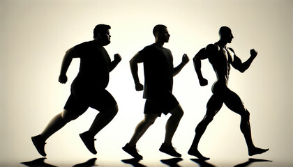 Unified in Motion: Silhouettes on the Run
