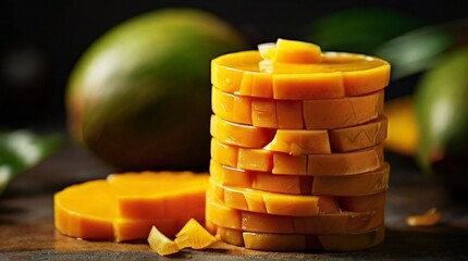 Mangoes and mango slices