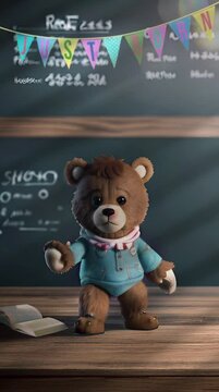 Teddy Bear at school