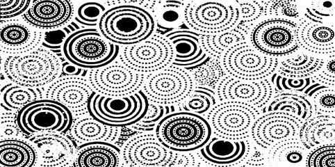 Monochrome texture composed of irregular graphic elements. Distressed uneven grunge background. Abstract vector illustration. Overlay for interesting effect and depth. Isolated on white background.