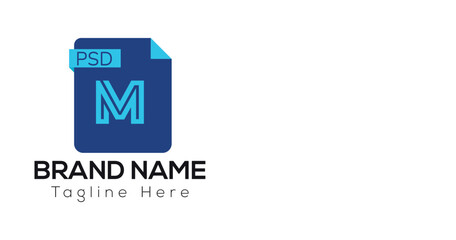 Abstract M letter modern initial lettermarks logo design	