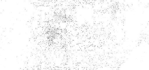 Snow, stars, twinkling lights, rain drops on black background. Abstract vector noise. Small particles of debris and dust. Distressed uneven grunge texture overlay.