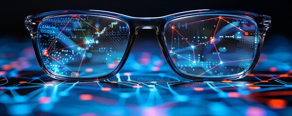 glasses with technology i created by ai