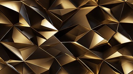 exquisite seamless pattern featuring a 3D effect, bulging gold on a black background