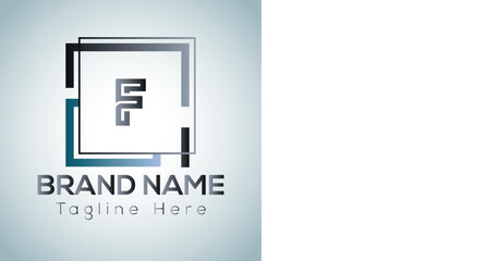 Abstract F letter modern initial lettermarks logo design	