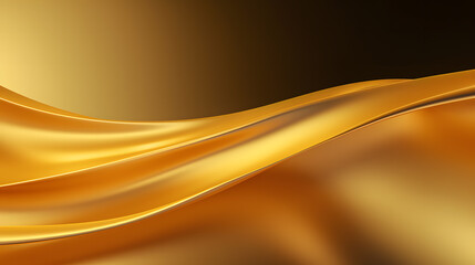 Golden silk background with smooth lines