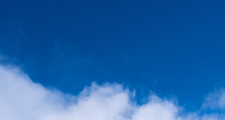 Clear Blue Sky Sunny Day Cloud in Sky