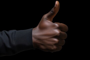 a hand with thumb up - Powered by Adobe