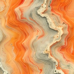 yellow orange pink abstract background with waves