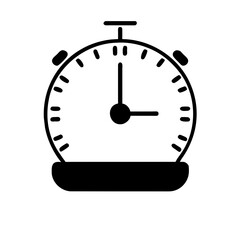 Stopwatch and timer icon, representing precision and efficiency, ideal for time-tracking applications and interfaces..