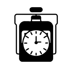 Obraz premium Stopwatch and timer icon, representing precision and efficiency, ideal for time-tracking applications and interfaces..