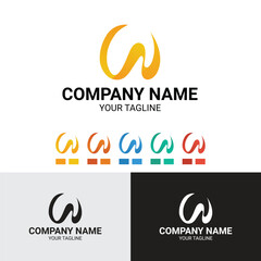 W Letter Creative Logo Design