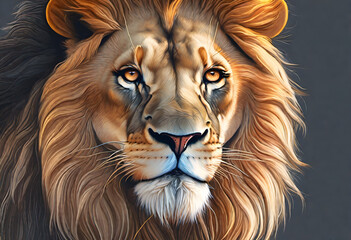 Fototapeta premium Lion face