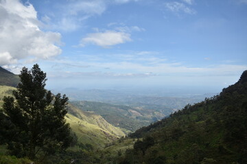 Mountain ranges in Devil's Staircase, Ohiya, Sri Lanka.