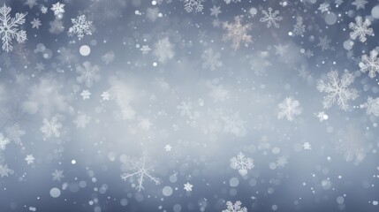 Background with snowflakes in Gray color.