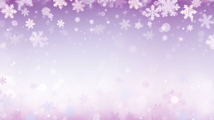 Naklejka na ściany i meble Background with snowflakes in Lilac color