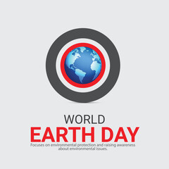World Earth Day, creative concept,  3d illustration