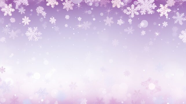 Background with snowflakes in Lilac color