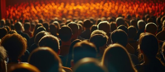 Disoriented audience at the concert. - obrazy, fototapety, plakaty