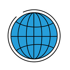 blue globe icon