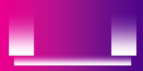 set of pink and purple banners