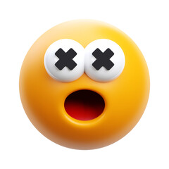 error emoji 3d render icon illustration