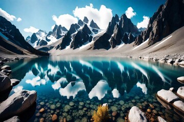 lake in the mountains