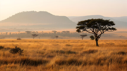 gnu in kruger park south africa drinking pod Pro Photo,,
Savanna landscape in Africa, Amboseli, Kenya Pro Photo

