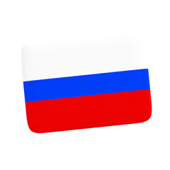3D Russia flag