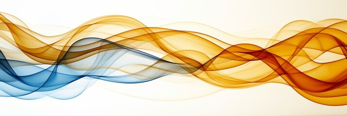 Colorful abstract wave lines background for presentations or design on light backdrop