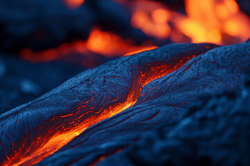 Close up lava shot