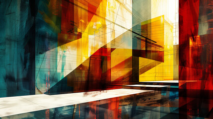 Urban Dynamics: Abstract Architectural Fusion