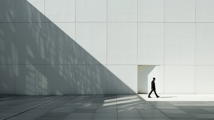Monochrome Architecture: Interplay of Light and Shadow