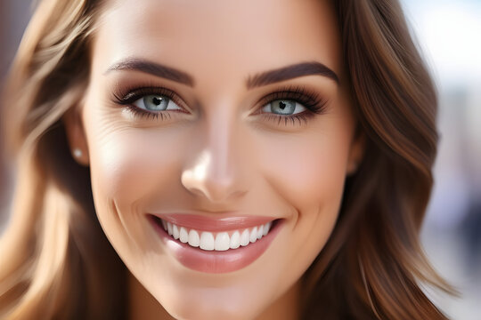 Close-Up of Woman With a Joyful Smile