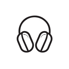 Headphones in cartoon, doodle style . Image for t-shirt, web, mobile apps and ui. Isolated 2d vector illustration in logo, icon, sketch style, Eps 10, black and white. AI Generative