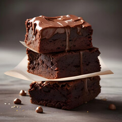 Chocolate brownie pieces