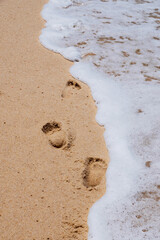 Footprints in the sand