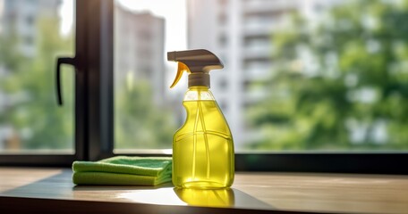 The Ultimate Spray Bottle Solution for Comprehensive Household Cleaning - obrazy, fototapety, plakaty