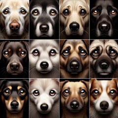 dog, portrait, expressive, eyes, emotion, connection, pers, no people, pets,, animal themes, mammal, animal, puppy, looking, domestic animals - obrazy, fototapety, plakaty
