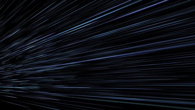 Hyperspace Jump side view. Lightspeed Tunnel. Speed of Light Concept 4K. 25fps