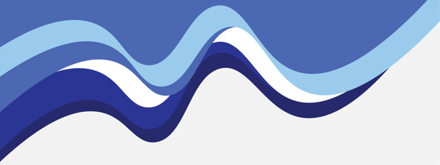 Abstract blue gradient banner template with dynamic background curve shapes. Modern sky blue business webinar horizontal banner design for web, backdrop, brochure, website, landing page, presentation