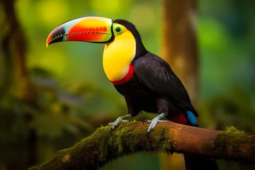Foto op Canvas Vibrant Vista A Close-Up of the Rainbow Toucan © Harmony