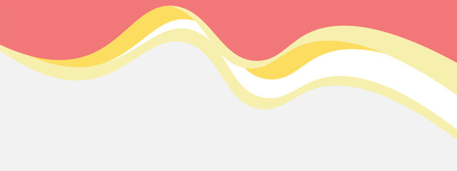 Abstract rust red and orange banner template with dynamic background curve shapes. Modern red, orange business webinar banner design for web, backdrop, brochure, website, landing page, presentation