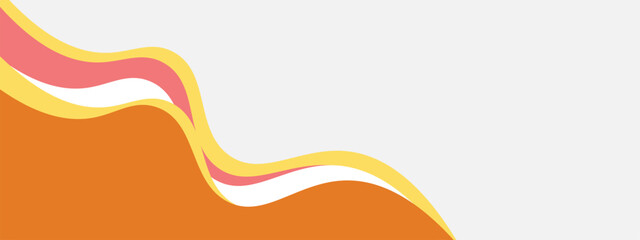 Abstract rust red and orange banner template with dynamic background curve shapes. Modern red, orange business webinar banner design for web, backdrop, brochure, website, landing page, presentation