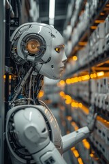  robots in the warehouse, artificial intelligence
