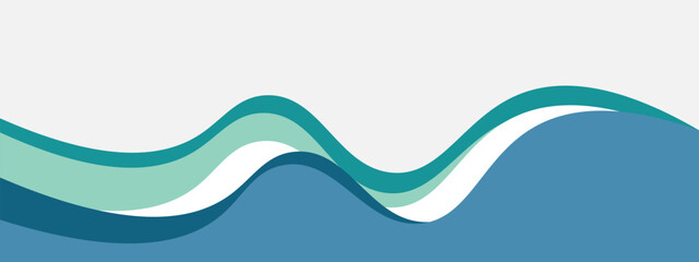 Abstract steel blue and teal banner template with dynamic background curve shapes. Modern dark turquoise business webinar banner design for web, backdrop, brochure, website, landing page, presentation