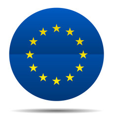 Flag European Union shape circle